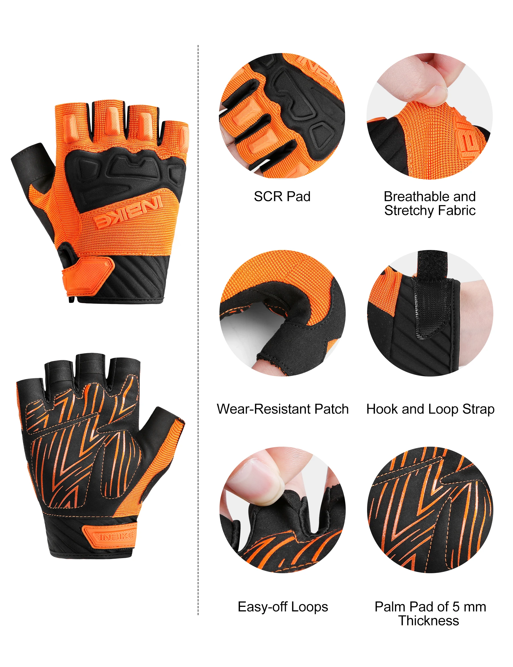 INBIKE 2023 Новое поступление MTB велосипедные перчатки летние велосипедные перчатки с полупальцами для мужчин и женщин дышащие строительные перчатки MH010