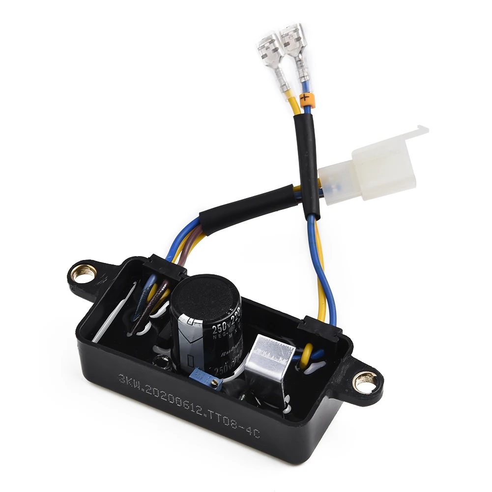 

Регулятор напряжения генератора от 2 кВт до 4 кВт, основной черный регулятор напряжения для инструментов регулятора газового генератора 1 кВт, 2 кВт, 3 кВт