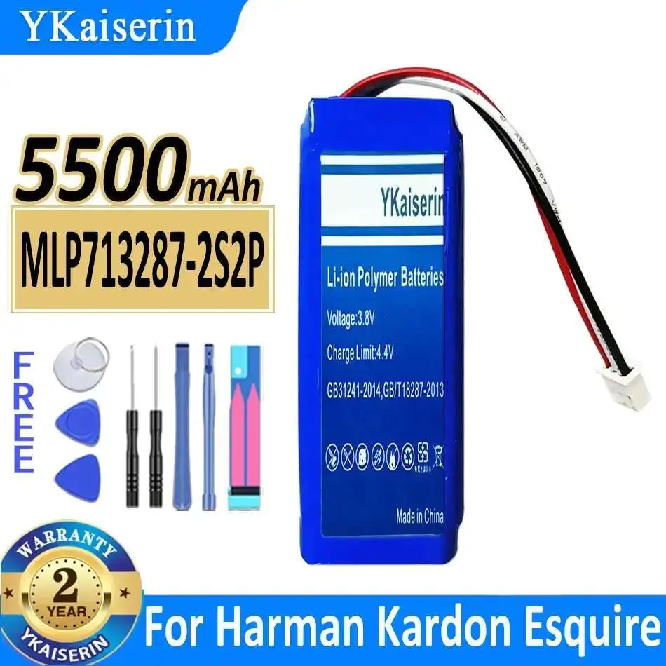

Safe Bluetooth Speaker Battery Stable For Harman Kardon Esquire Bluetooth Speaker MLP713287-2S2P HK12 5500mAh