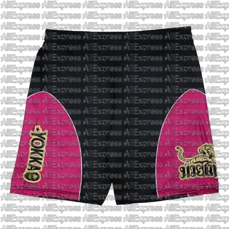 Pantalones Cortos Deportivos YOKKAO Verano 2026, Moda Casual, Color Negro y Rojo, para Adultos y Niños, para Boxeo