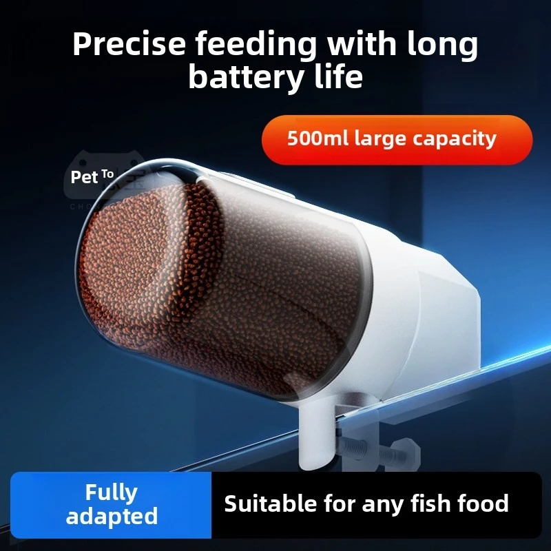 

Large Capacity Automatic Fish Tank Feeder Koi Goldfish Intelligent Timed Turtle Feeding