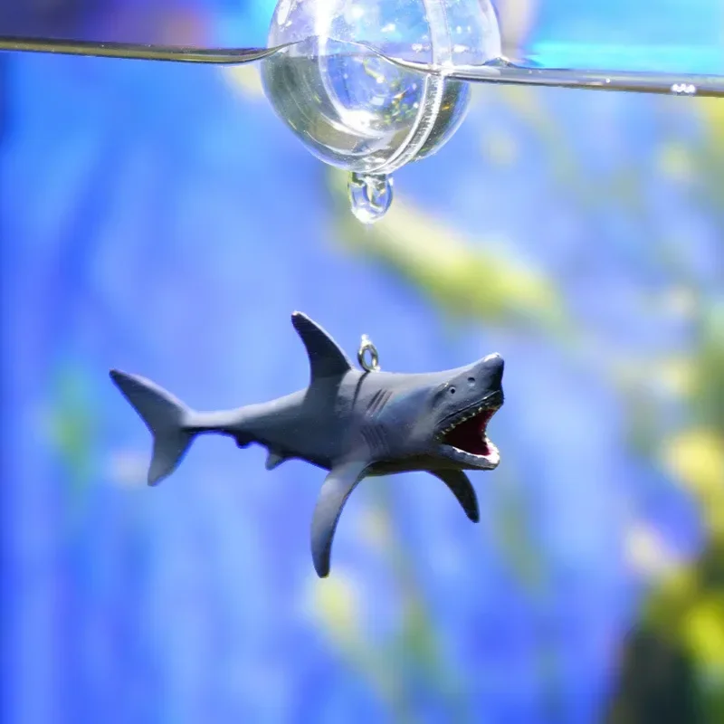 1 set Fish Tank Shark Decoration Floating Ocean Aquarium Ornament Decorations Pvc Layout Props Adornment