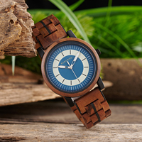 BOBOBIRD Men's Vintage Quartz Wristwatch Ebony Wood Watch Japanese Movement Watch New 2025 Hot Montres Hommes Men's Custom Gifts