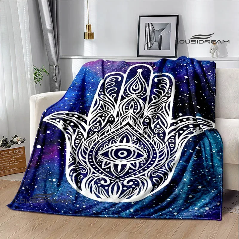 3D Hand of Fatima printed blankets children's warm blanket soft and comfortable blanket home travel blanket birthday gift