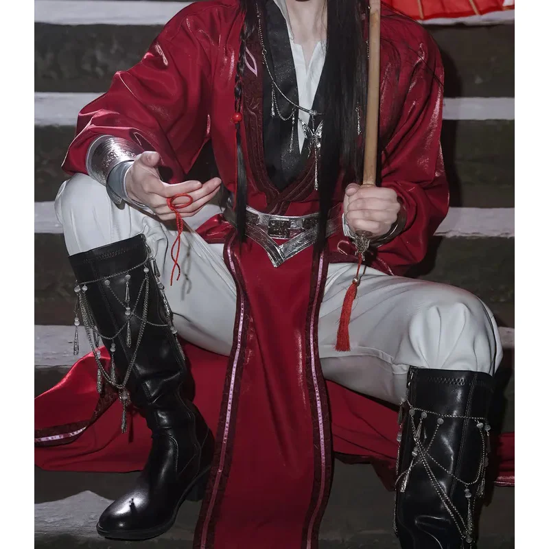 2024 nuova seconda serie benedizione ufficiale del cielo Hua Cheng Costume Cosplay Set completo Huacheng Outfit Cosplay puntelli uniforme