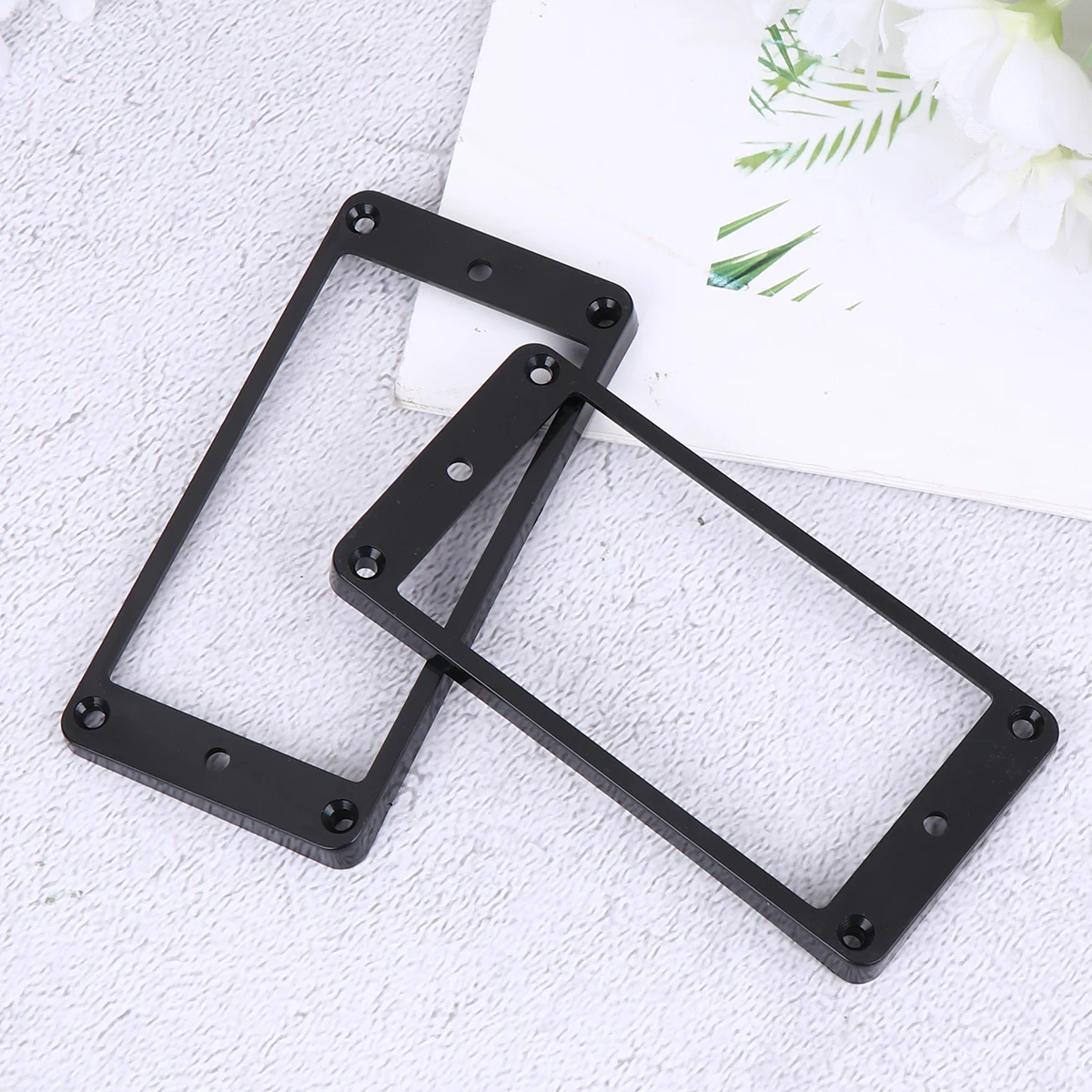 

10 Pcs Accessory Pickup Outline Border Guitar Accessories Black Supplies