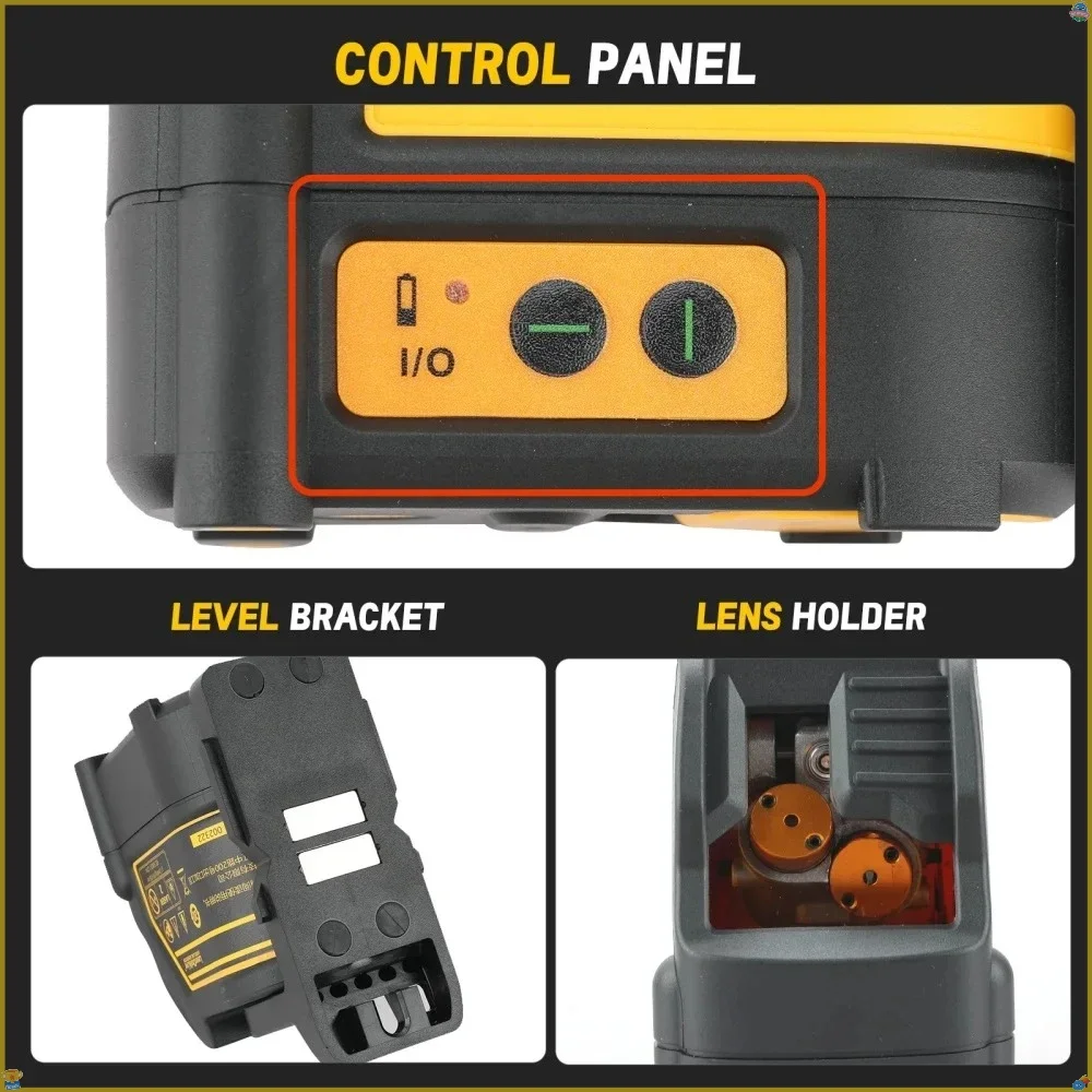 DW088CG  Laser Level  High-Precision 2-Lines Self Ieveling Green Beam Laser Level Power Tool For DEWALT battery