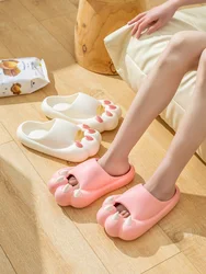 Ladies EVA Cute Cat Claw slippers Indoor non-slip cute home slippers Men's bathroom couple home floor mop