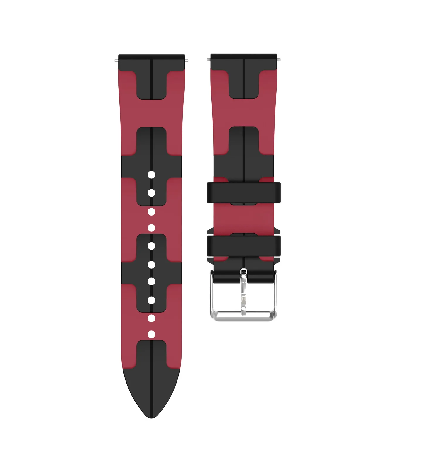 H-pattern dual color silicone Strap Applicable To Garmin Forerunner 735 XT 230 235 235lite 620 630 Approach S20/S5/S6 Watchband