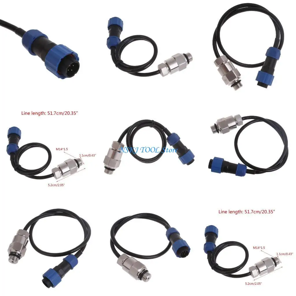 

L8RC Durable Pressure Transducer Transmitter Sender M14x1.5 for Water Oil Gas