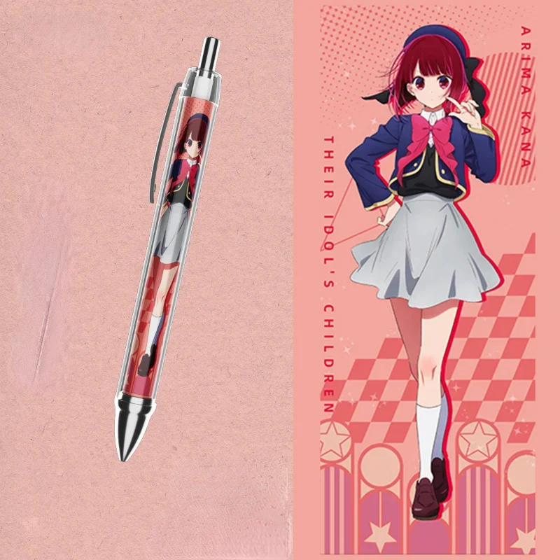 OSHI NO KO Hoshino Ai 0.5mm Gel Pen Anime Akuamarin Rubii Kana Cute Quick Dry Pens Office School Supplies Student Stationery