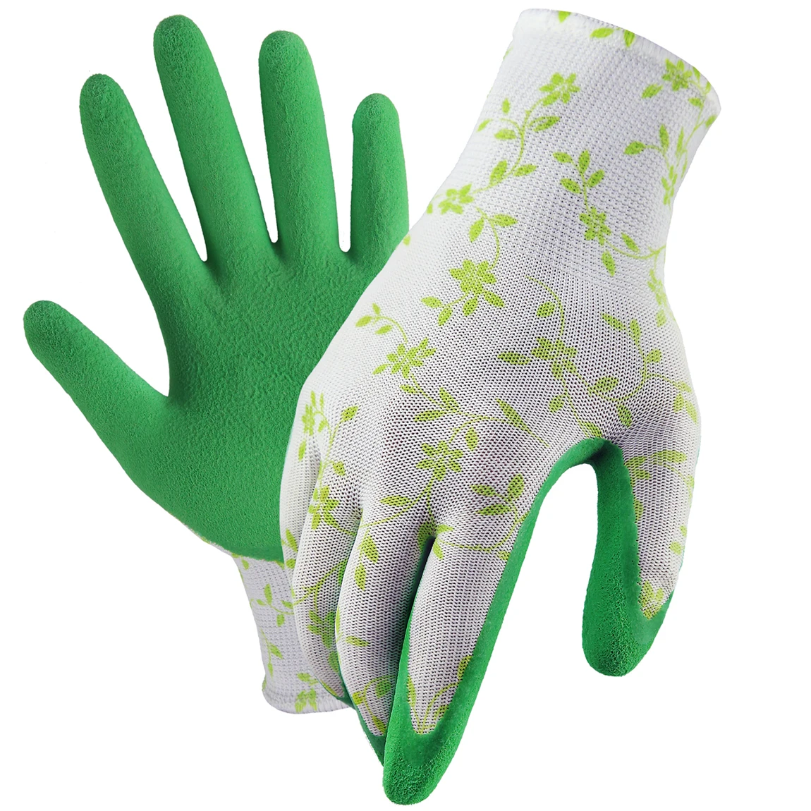 Garden Gloves One Size for Women, Breathable Foam Latex Working Gloves, for Gardening, landscape，DIY，100% Pure Rubber