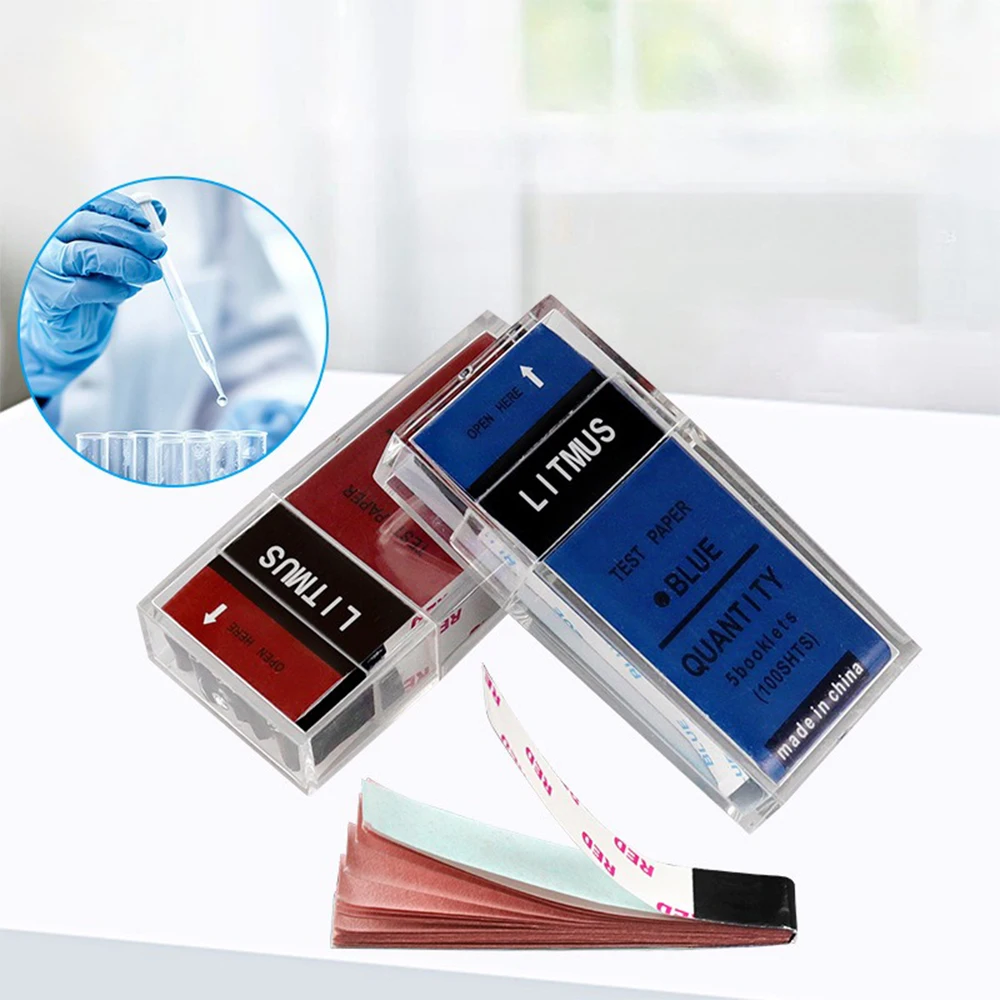 Blue/Red Litmus PH Test Paper Multi-Purpose Quick Detection PH Test Paper Set for Soil Water Quality Measurement