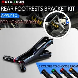 Motorcycle CNC Rear Footrests Bracket Kit Foot Pegs Rests Assembly For HONDA CBR650R 2019 2020 2021 2022 2023 2024 2025
