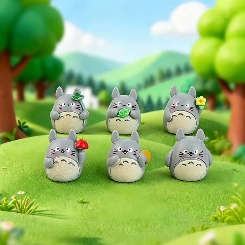 My Neighbor Totoro Handmade DIY Resin Decor Figurines Epoxy Resin Desktop Ornaments Creative Household Decorative Sculpture Gift view 2
