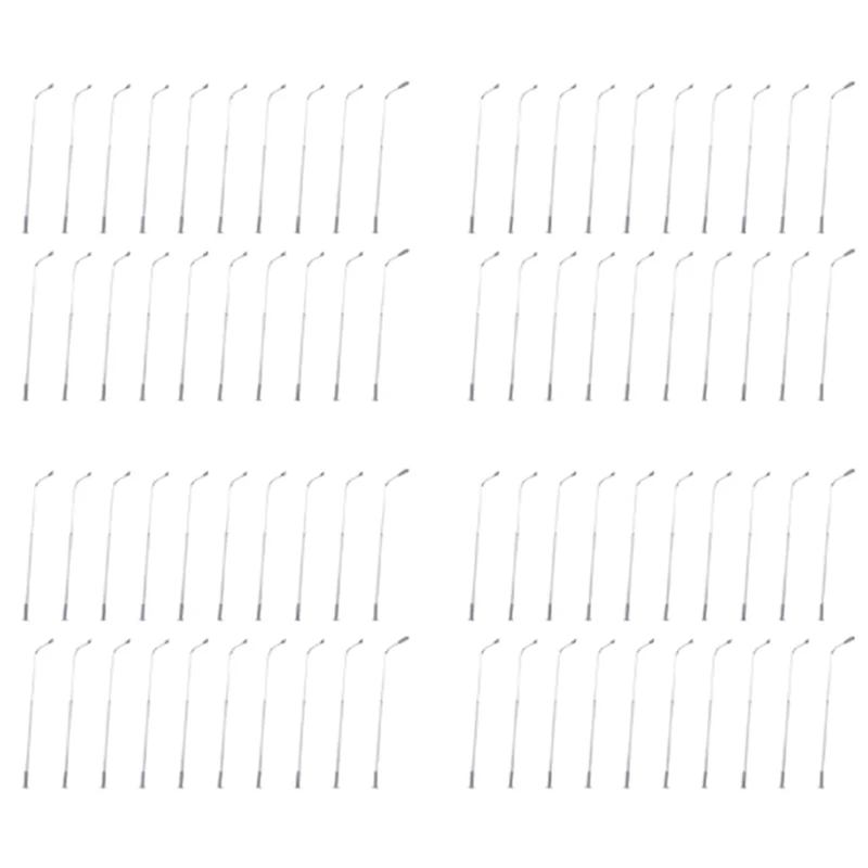 

FBIL-80Pcs Model Railway 10Cm Lamp Post Street Lights HO Scale 1:87 LED 3V Resistors LQS08 Single Head-Bright White