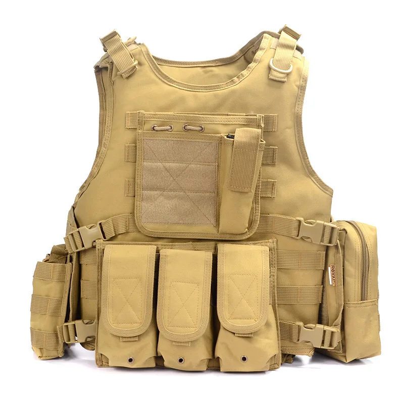 

Tactical Vest Field CS AK47 Magazine Multi Pocket Outdoor Vest Training Amphibious Quick Detachable Lightweight Vest