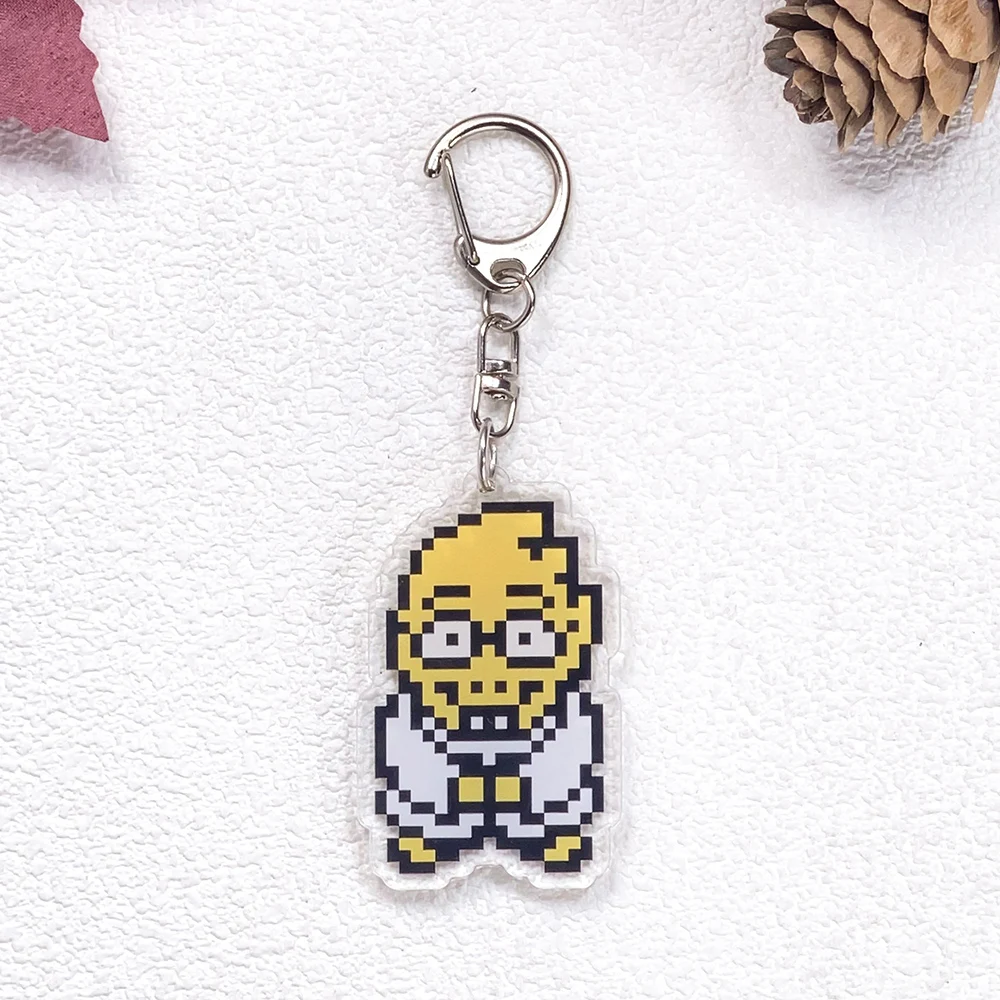 1/16 Stück Spielfiguren Undertale Auto-Schlüsselanhänger Zubehör Acryl Niedliche Anhänger für Taschen Lustiger Schlüsselhalter Rucksack-Dekoration – Detail 15