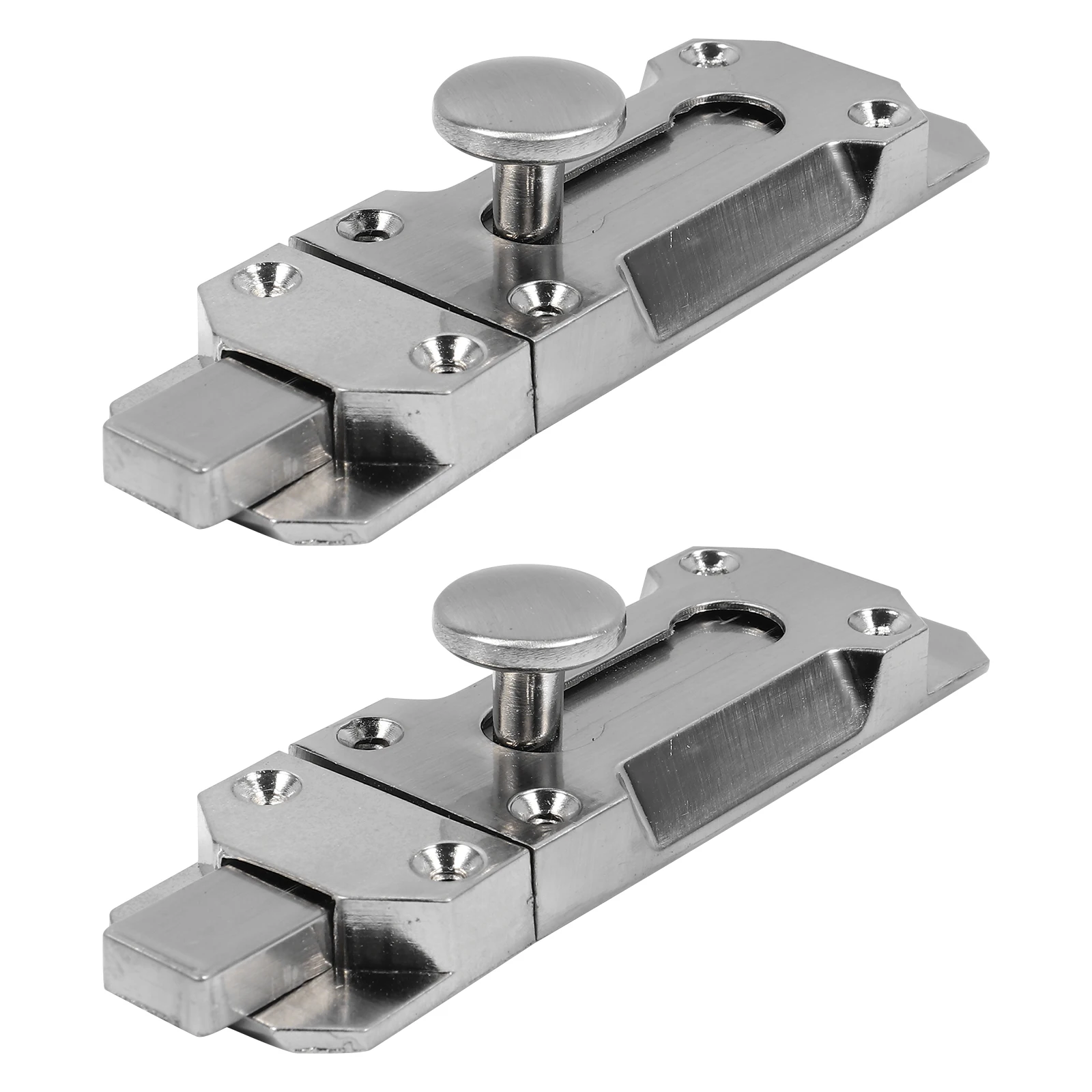 

2 Pcs Zinc Alloy Pin Security Catch Door Bolts Latches Sliding Locks Safety Bold Core Durable Easy Install Bathroom Kitchen