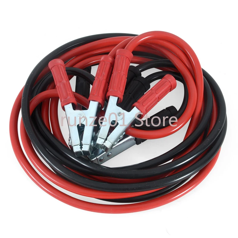 Car battery cable clamp with thick core grounding wire, emergency starting power cable connection wire