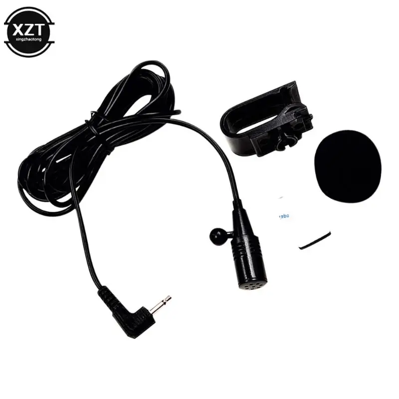 2.5mm Mono Elbow Jack Car GPS Bluetooth-compatible Navigator Microphone Omnidirectional External Amplifier Microphone