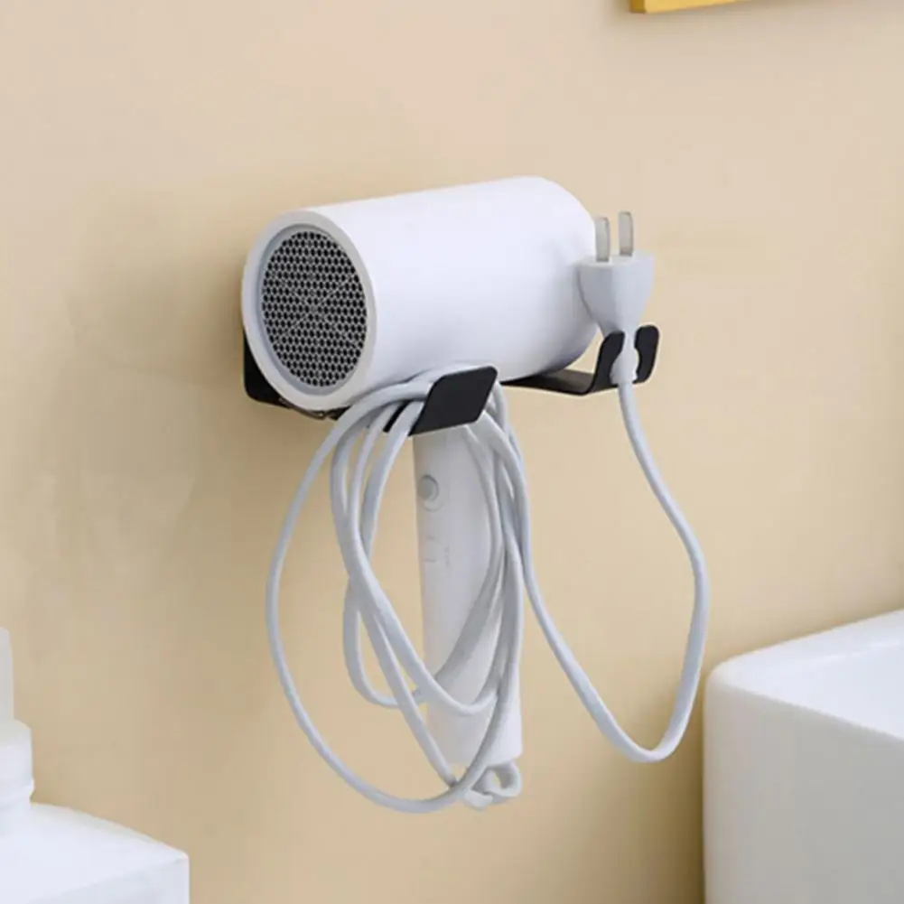 Hair Dryer Stand Universal Wall Mounted Hair Dryer Holder with Strong Load-bearing Support No Drilling Needed for Simple