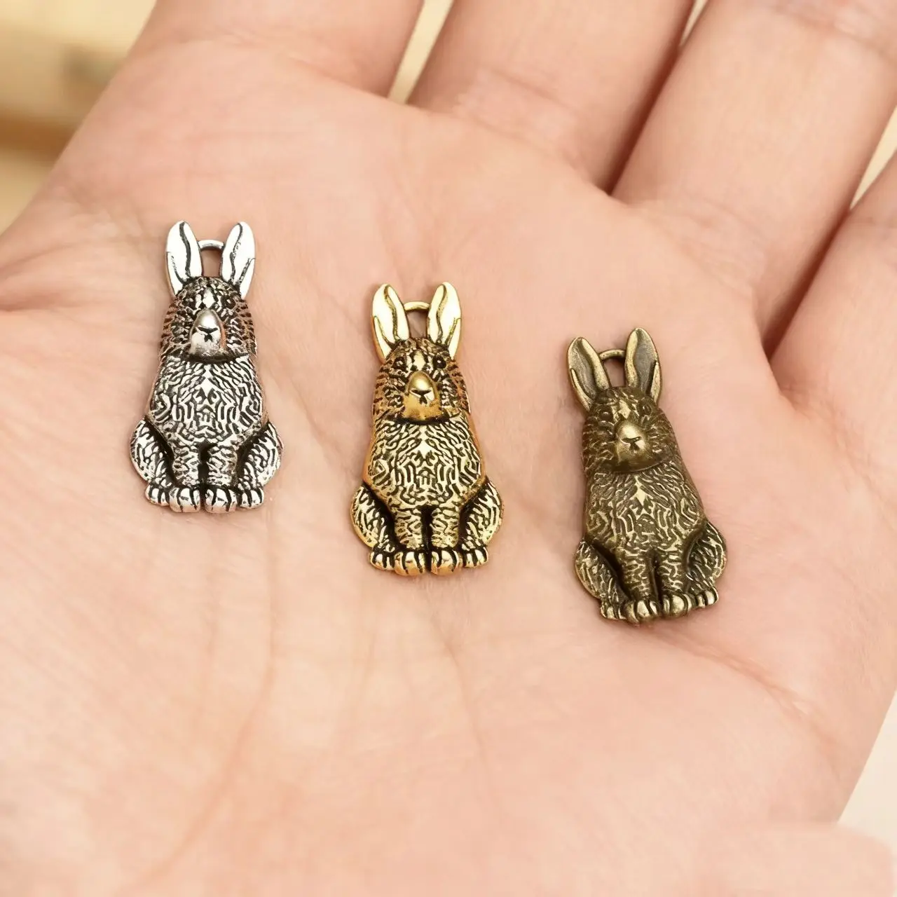15Pcs Charms Rabbit…