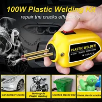 100W Plastic Welder Mini Portable Heat Gun Thermal Stapler Plastic Welder Car Bumper Electronic Welding Repair Tool Kit