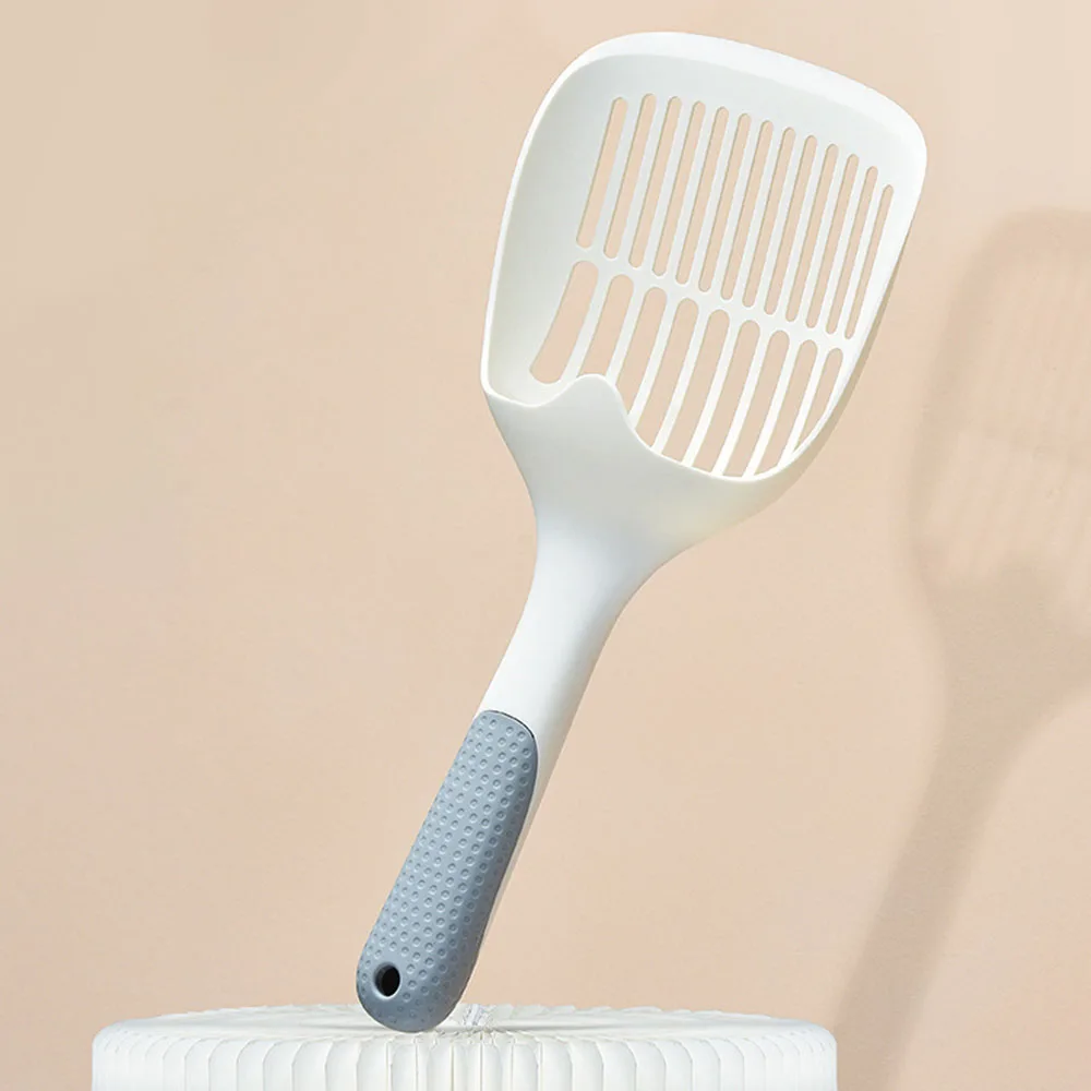 Pala grande para arena para gatos, herramienta de limpieza para mascotas, pala eficiente para arena para gatos de Tofu, malla fina, tamaño grande, pala duradera para excrementos de gatos