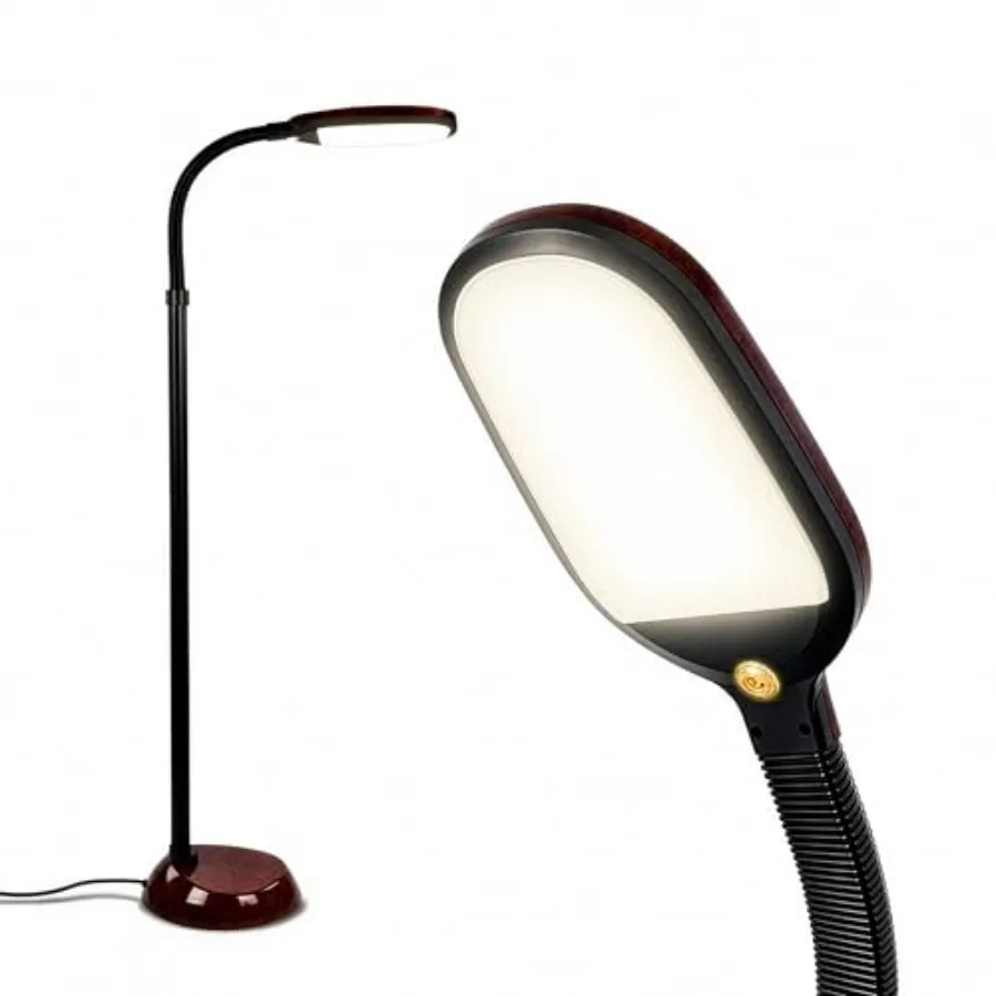 

Litespan - Bright LED Floor Reading Lamp for Over Chair Crafts and Reading, Estheticians' Light for Lash Extensions, Adjustable