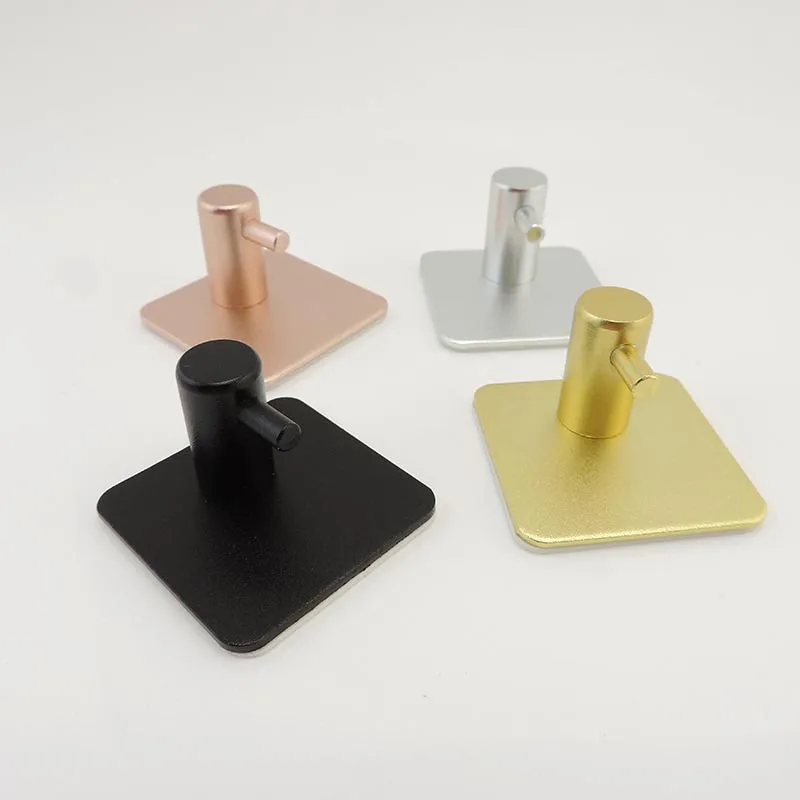 Ganchos para colgar en la pared, perchero adhesivo para baño, soporte para llaves, toalla, ropa, bolsa para llaves, colgador de toallas, accesorios de cocina, aleación de aluminio