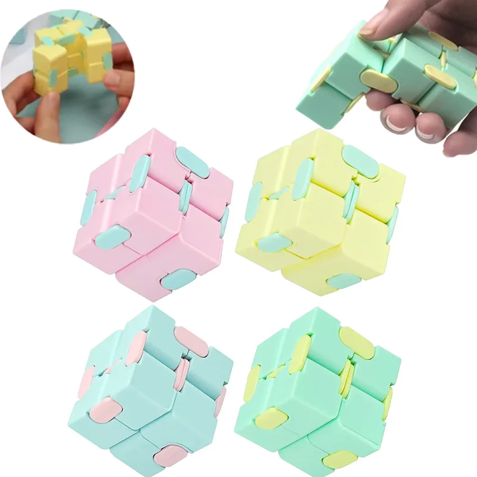 

Волшебный куб-головоломка: антистресс-игрушка для взрослых и детей, сенсорная, забавная, бесконечная, для развития моторики, для особых потребностей, рождественский подарок