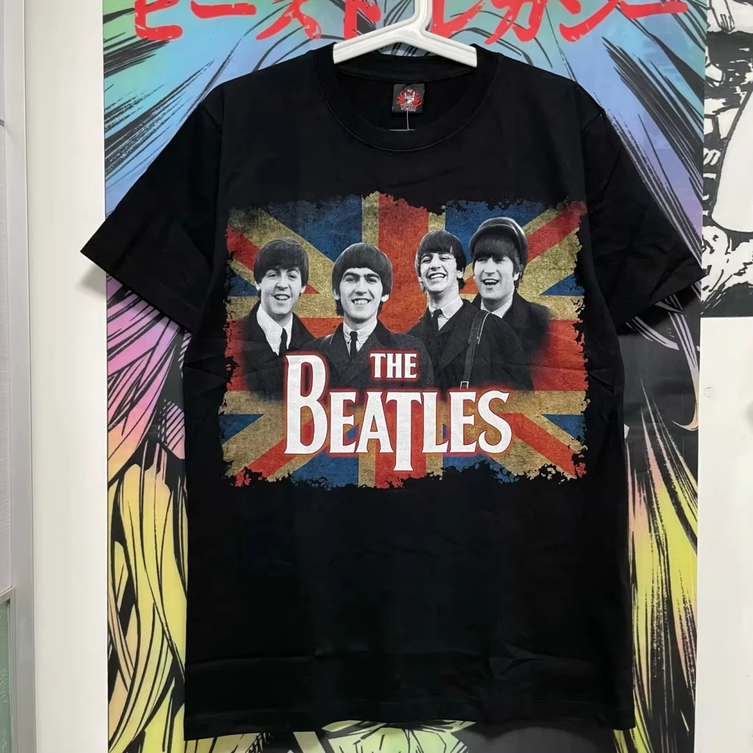 Camiseta Deportiva con Estampado Retro de los Beatles, Ropa Deportiva de Moda Primavera, Camiseta de Hombre de Algodón Puro Camiseta, siglo XXI.