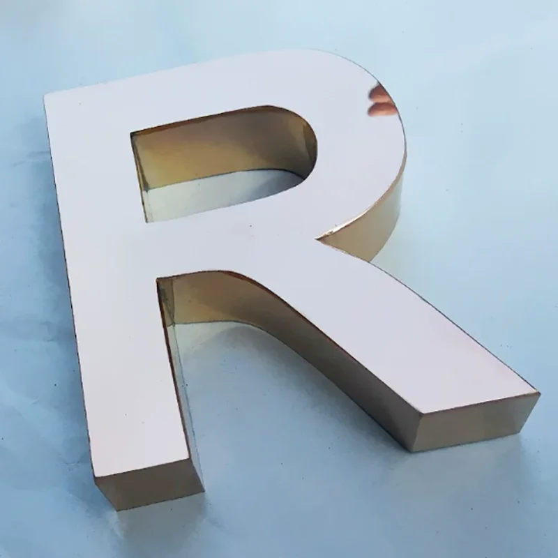 Custom 3D Metal Letter Sign For Business Shop Branding Personalized 3D Wall Decor Advertising Indoor Outdoor Business Decor - view 3
