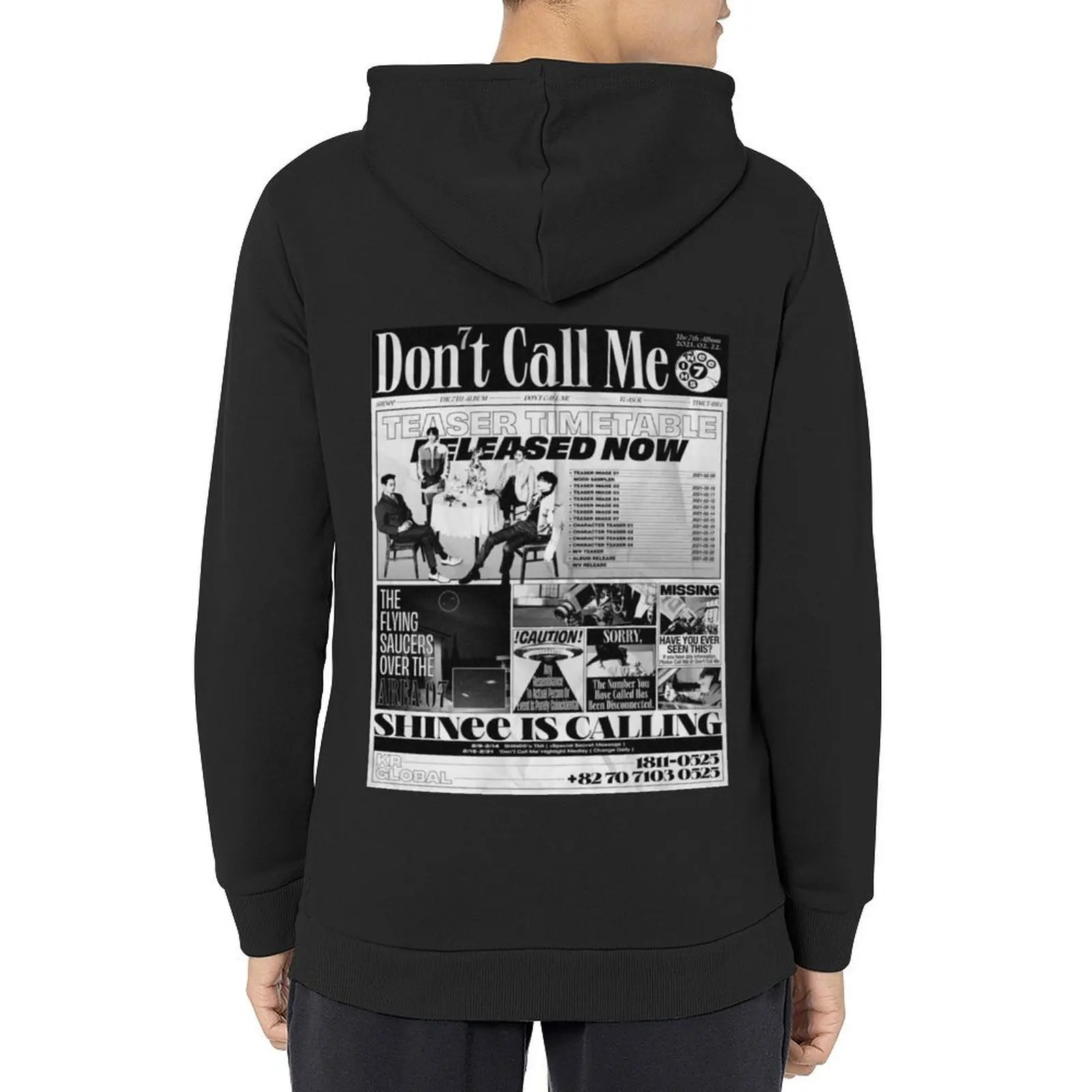 

Shinee 7th album Don’t call me Poster Hoodie korean style clothes clothes for men mens designer clothes fashion men men hoodie