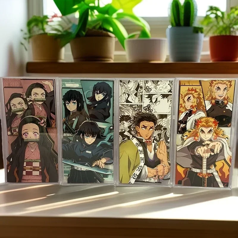 

Bandai Demon Slayer: Kimetsu No Yaiba Kamado Tanjirou Anime 12pcs 3D Crystal Autostereoscopy Acrylic Model Ornament Toy for Kid