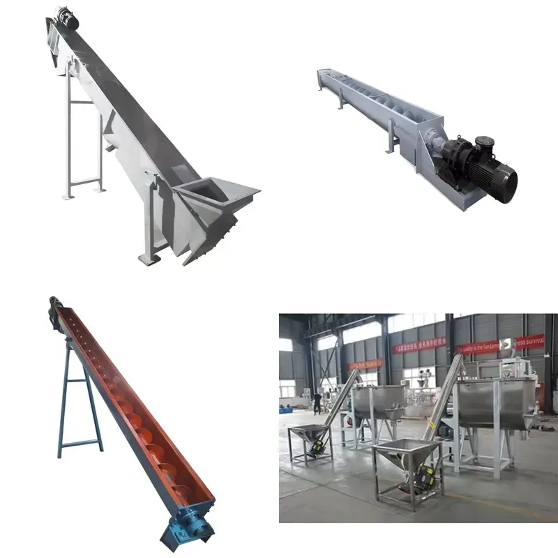Professional Industrial Custom Corn Processing Dairy Cow Feed Pig Spiral Tubular Conveyor Assembly