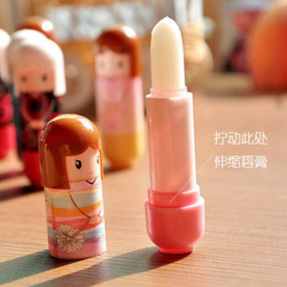 Cute Cartoon Doll Waterproof Liquid Lipstick Lip Gloss Lip Pencil Pen Makeup