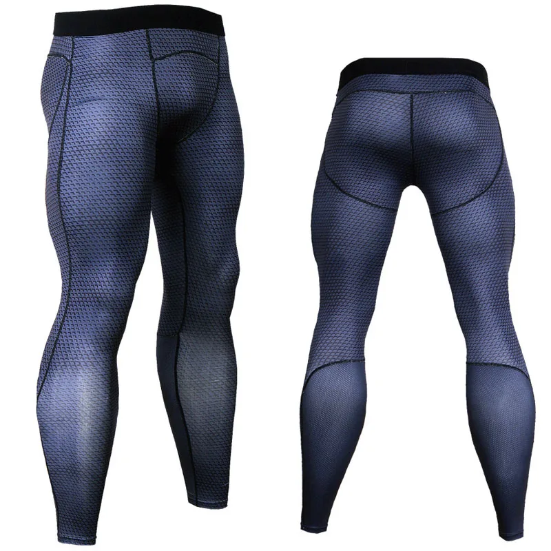 Men\'s Running Tights Compression Sport Leggings Gym Tactical Bottoms Quick Dry Breathable Base Layer Rash guard Male