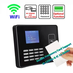 WiFi Proximity RFID IC NFC Card Time Attendance Machine Smart Card Clock System Employee Checker Assistance with Battery Option