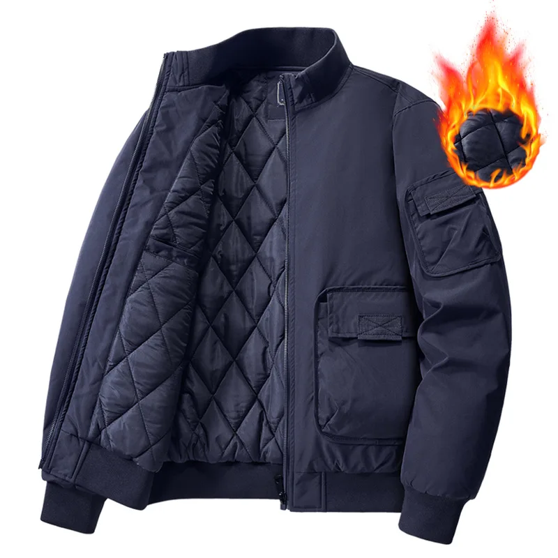 

2025 New Outdoor Long-neck Jacket - Fall/Winter Men's Mountain Style Camping Leisure Functional Cotton Coat