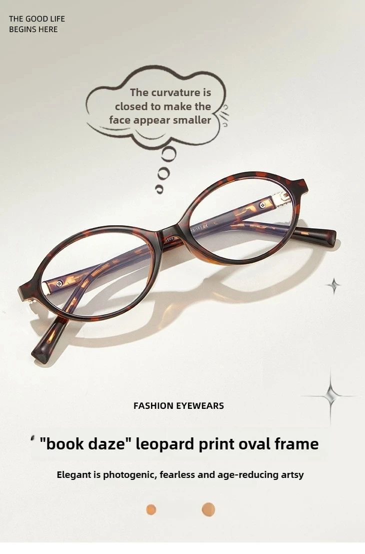 KANDREA Classics Small Frames Anti Blue Ray Myopia Glasses Women Retro Oval Reading Glasses Anti-reflection Prescription Eyewear