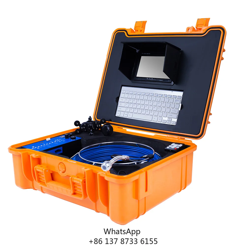 

20M Industrial Endoscope Underwater Video Camera HD 1080P Pipe Wall Sewer Inspection System With Meter Counter And Type Function