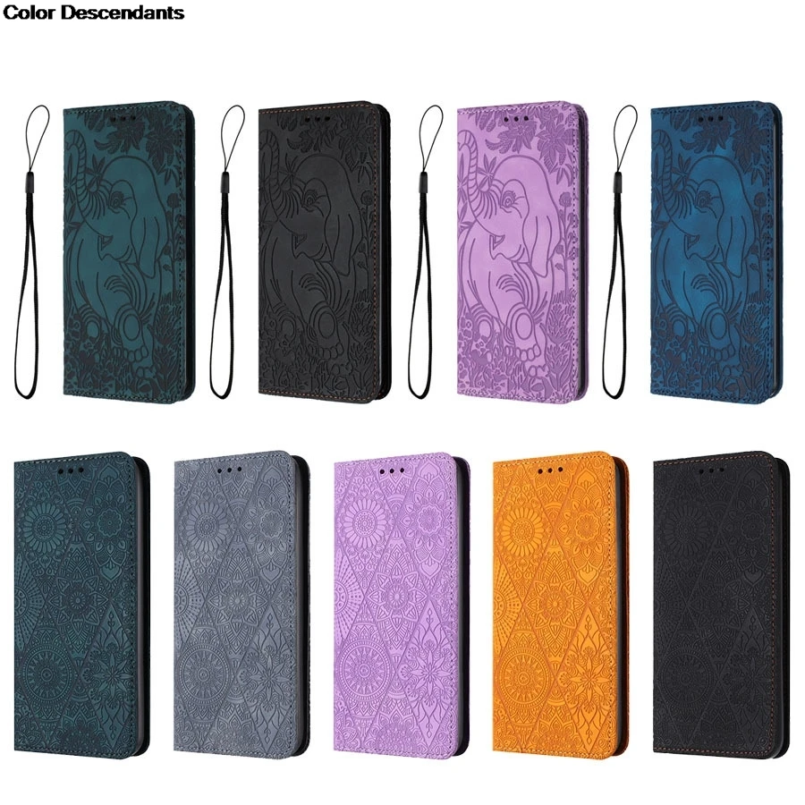 Elephant Wallet plain Flip Leather Case for Xiaomi redmi A4 A26 A56 Wallet Leather for redmi A4 A26 A56 kickstand Magnetic BAGS