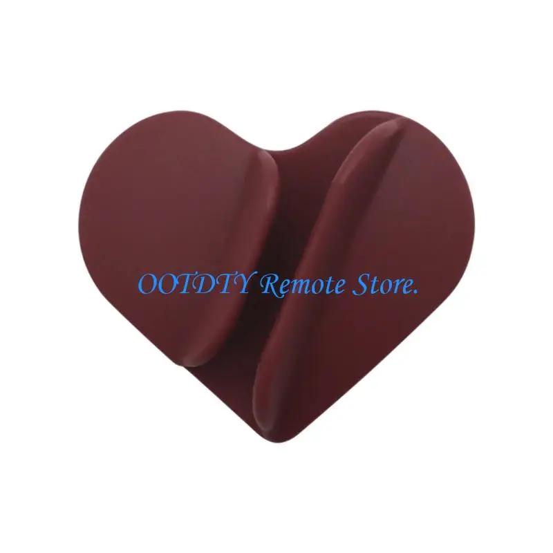 Matte Shell Phone Back Lipstick Holder Heart Adhesive Narrow Storage for Daily Carry and Travel Days Use