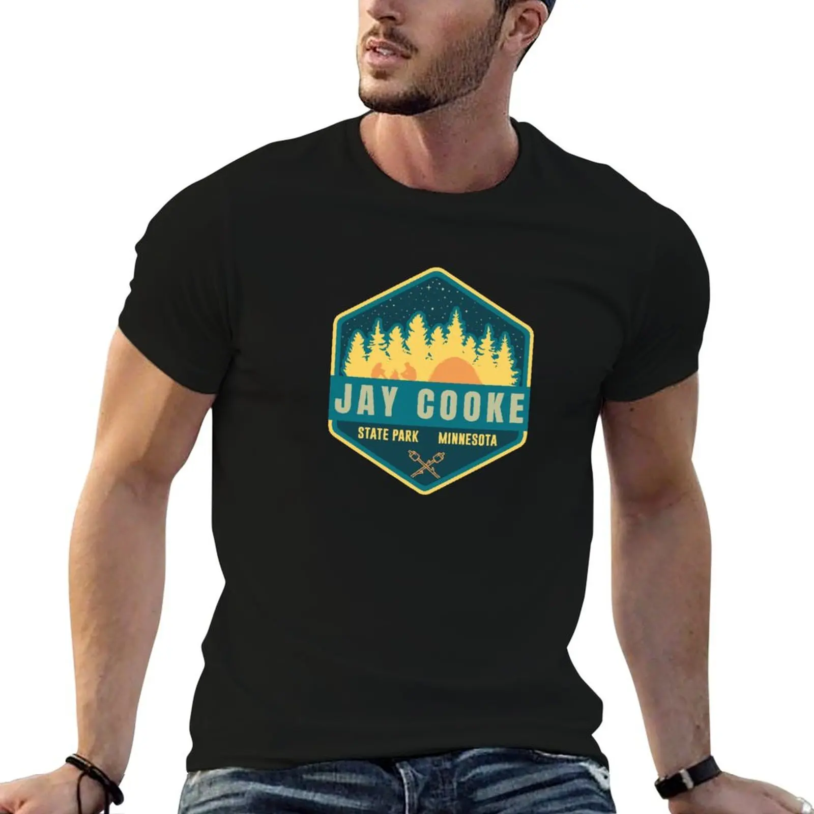 Jay Cooke State Park Hexagon Logo Lightweight Hoodie boys whites for a boy cute tops customs mens cotton t shirts