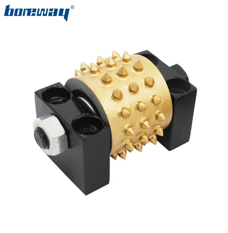 

Boreway Carbide Alloy Bush Hammer Roller Diamond Abrasive Tools With 45 Teeth For Grinding Stone And Concrete Litzhi Surface