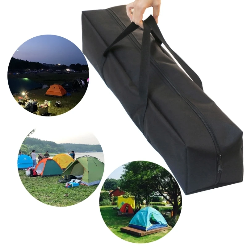 Tent Bag Storage Bag, Waterproof Tent Bag, Universal Oxford Tent Poles Pack Bag Large Capacity Camping Poles Storage Bag