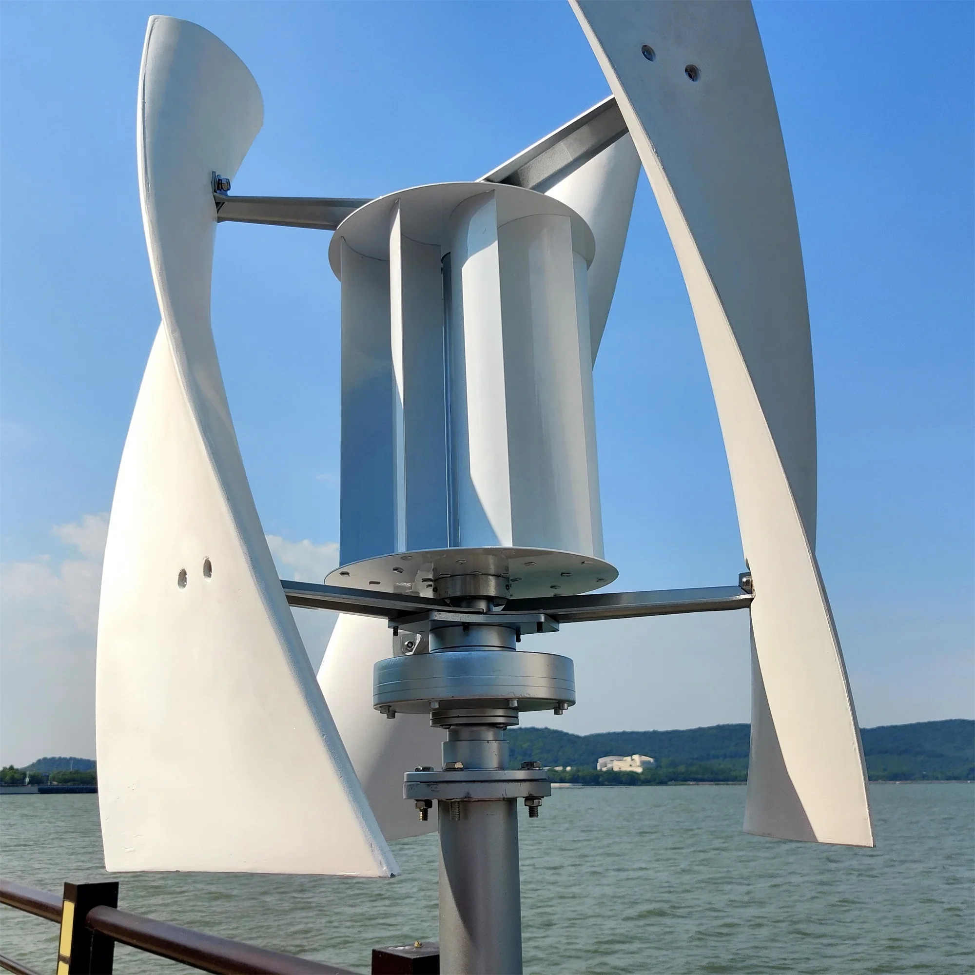 New Arrival Spiral 1KW Residential turbina energia eolica Vertical Axis Wind Turbine for Sale