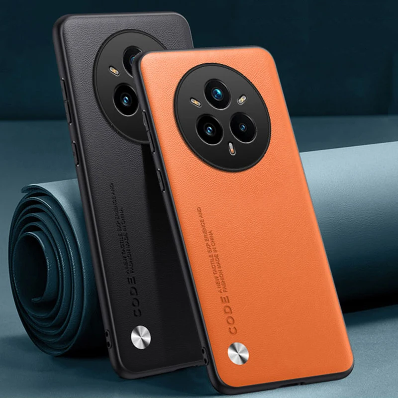 EUCAGR Luxus PU Ledertasche Für Realme 14 Pro Plus 5G Zurück Abdeckung Stoßfest Voller Schutz Telefon Fall Für Realme 14 Pro +